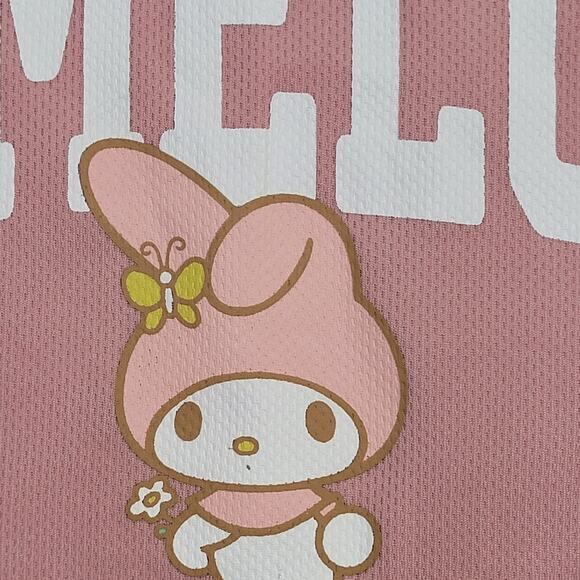 My-Melody Bunny Shirt Womens Large 20x26 Pink Polyester - Picture 9 of 13